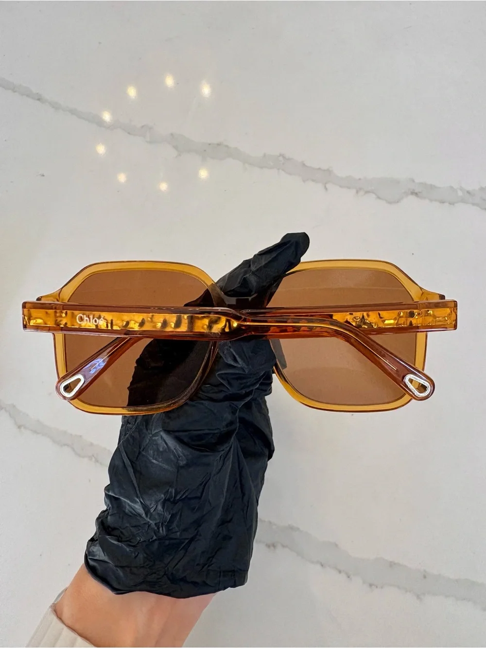 Chloé Willow CE761S Light Brown Oversized Square Sunglasses